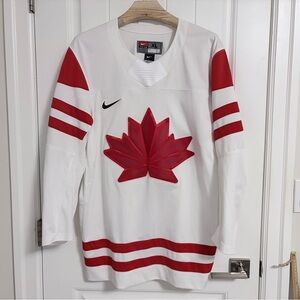 Authentic Nike 2022 Beijing Olympics Team Canada White Hockey Jersey Size XL
